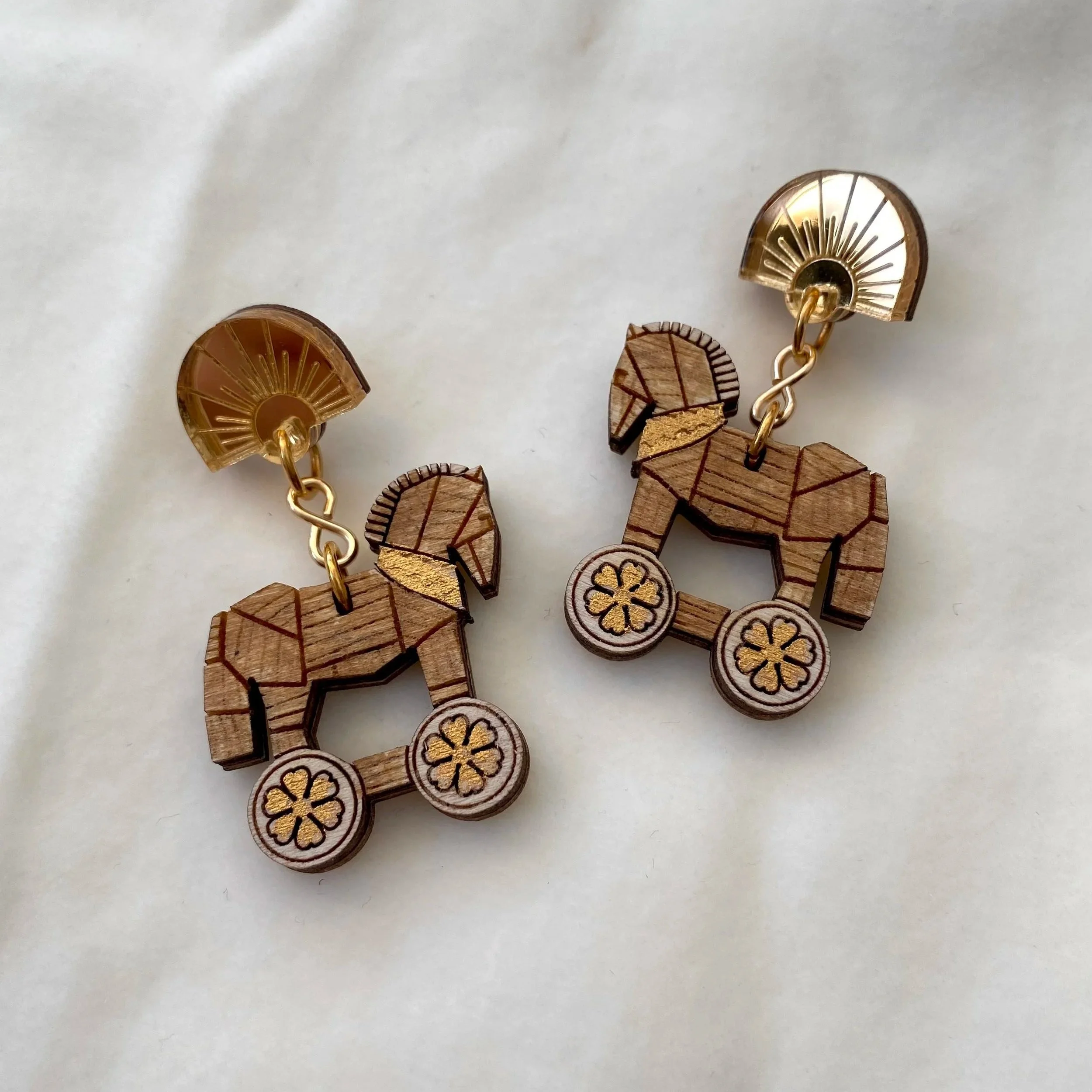 Trojan Horse Earrings