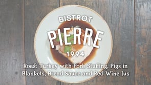 Roast Turkey with Pork and Chestnut Stuffing, Pigs in Blankets, Bread Sauce and Red Wine Jus v2