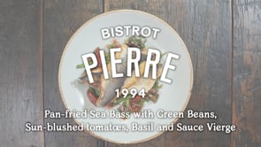 BP Xmas 2019 - Pan-fried Sea Bass with Green Beans, Sun Blushed Tomatoes, Basil and Sauce Vierge v1