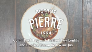 BP Xmas 2019 - Confit Duck Leg with Braised Puy Lentils and Smoked Bacon Red Wine Jus v1