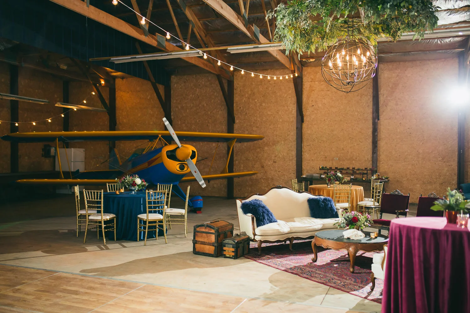 Airplane Hangar Wedding