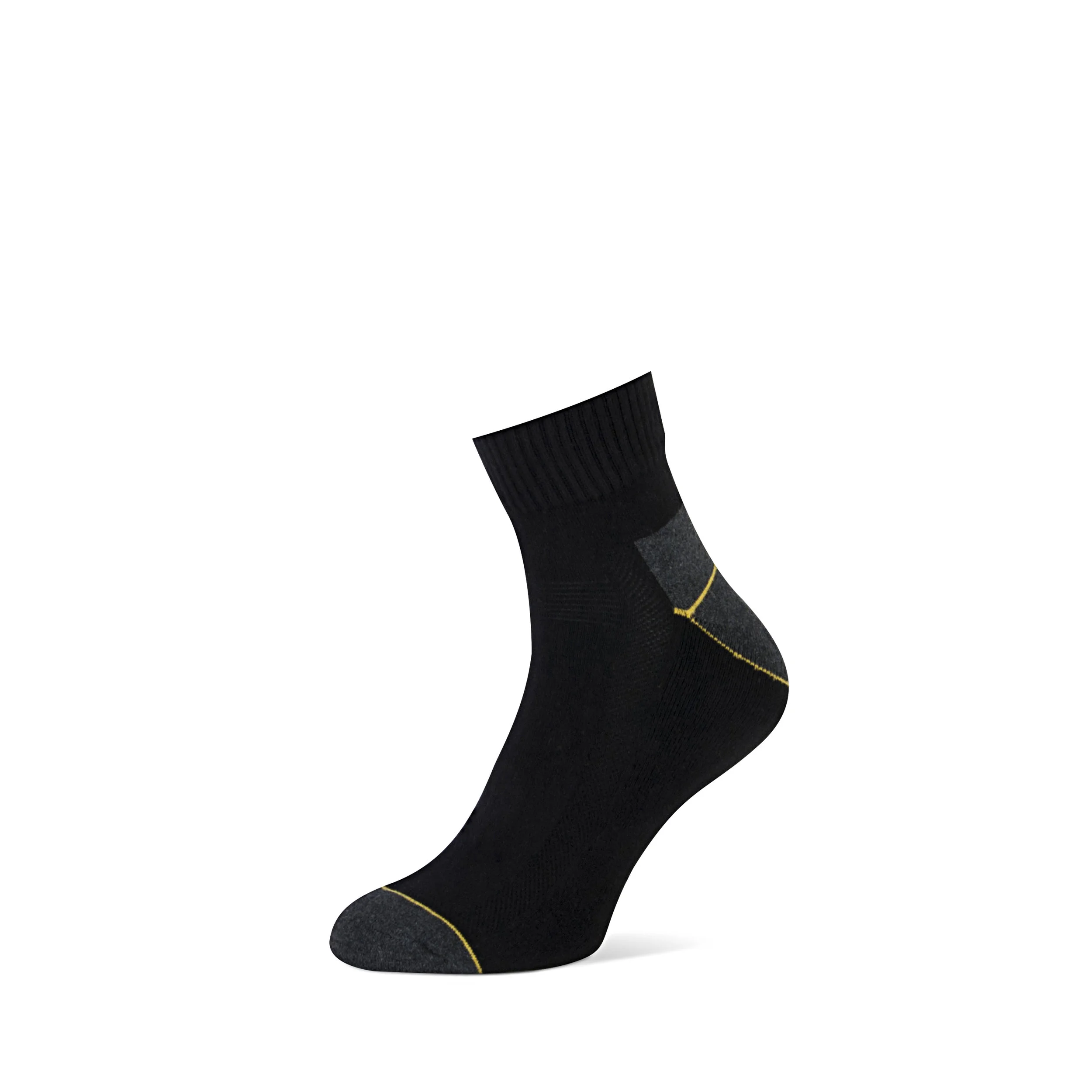 Quarter • Comfortable non-tactile toe seam • Flex zones on the instep for added comfort • Ventilation channels for better air circulation • Extra strengthening of heel and toe • With cushioned sole • Available in 1 colour