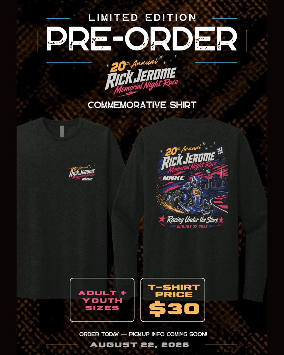 NNKC 20th Annual Memorial Night Race Shirt