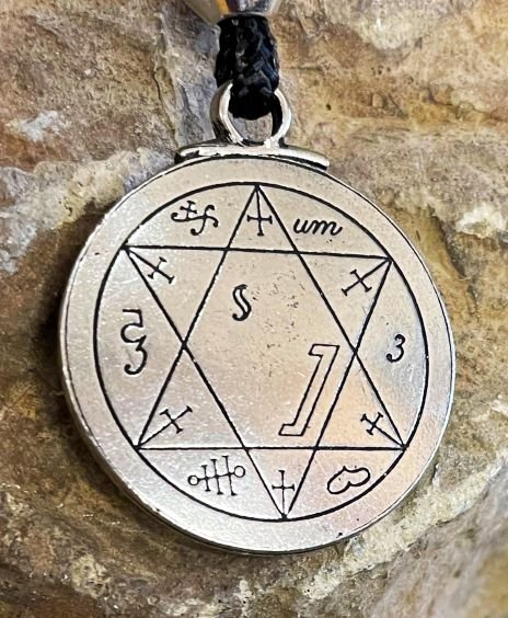 Seal of Power Talisman Handmade Pewter Pendant Time Lord 