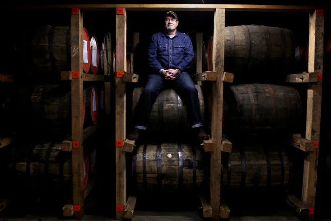 Joe Heron, owner of Copper &amp; Kings American Brandy Company, at his distillery in Louisville, Ky. He is aiming to reorient the brandy category toward younger, hipper audiences.&nbsp;CreditAaron Borton for The New York Times