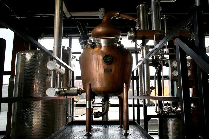 The stills at Copper &amp; Kings are named after women in Bob Dylan songs: Isis, Magdalena and Sara.Credit: Aaron Borton for The New York Times