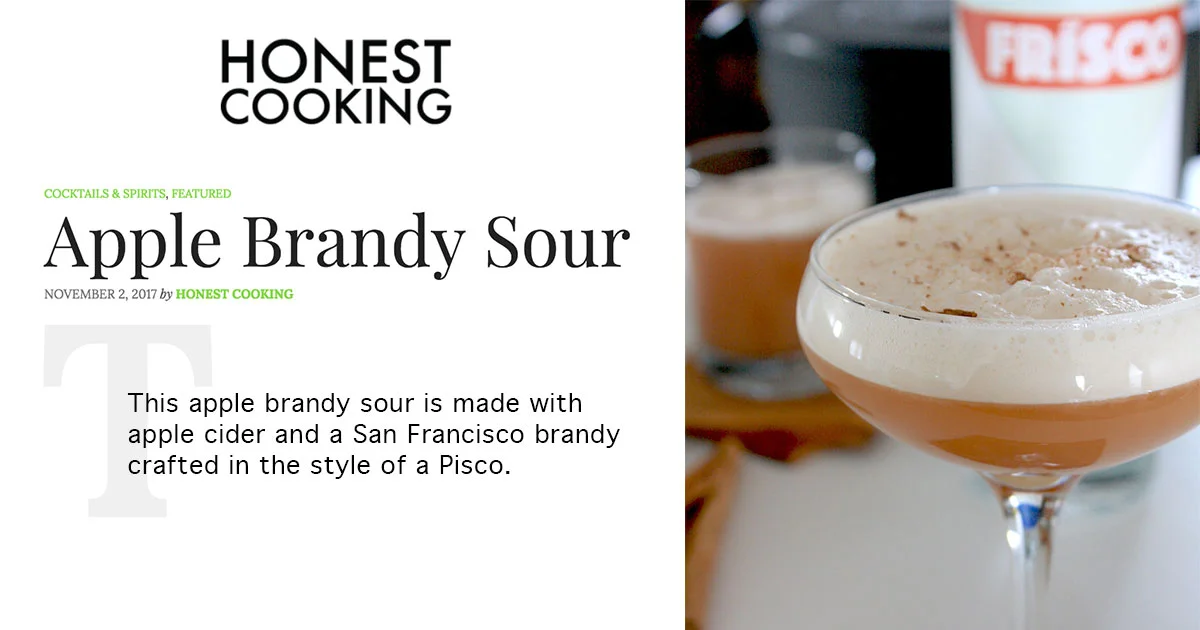 Honest Cooking: Apple Brandy Sour