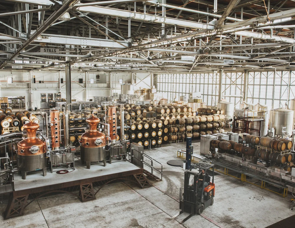 The St. George Spirits distillery in Alameda.