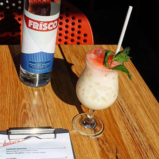 La Dolce Vita @delarosasf Chestnut in San Francisco - if you like pi&ntilde;a coladas...
Think of every drink you've been served that had a tiny umbrella in it. Delarosa's new cocktail, La Dolce Vita, is what you wish that drink tasted like. You've g