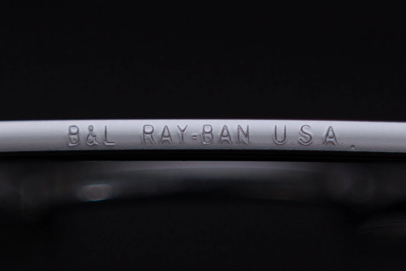 The Stamp that you can find on all Ray Ban metal frame models