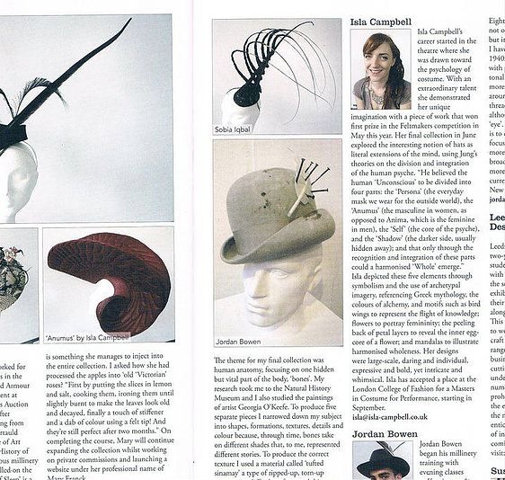 The Hat Magazine Isla Campbell Millinery Feltmakers Award 2011