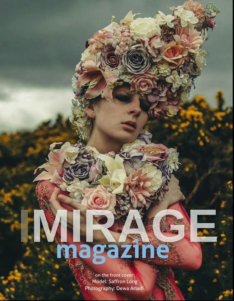 Imirage Magazine Isla Campbell Millinery Dewa Ariadi Saffron Long