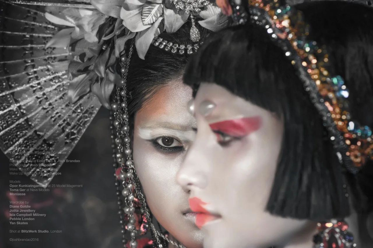 Gracian Magazine - Lands Across Nations - Diane Goldie Einat Dan Isla Campbell Millinery Josh Brandao Moniasse Pebble London Jolita Jewellery