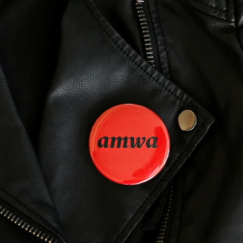 support amwa pin (white)