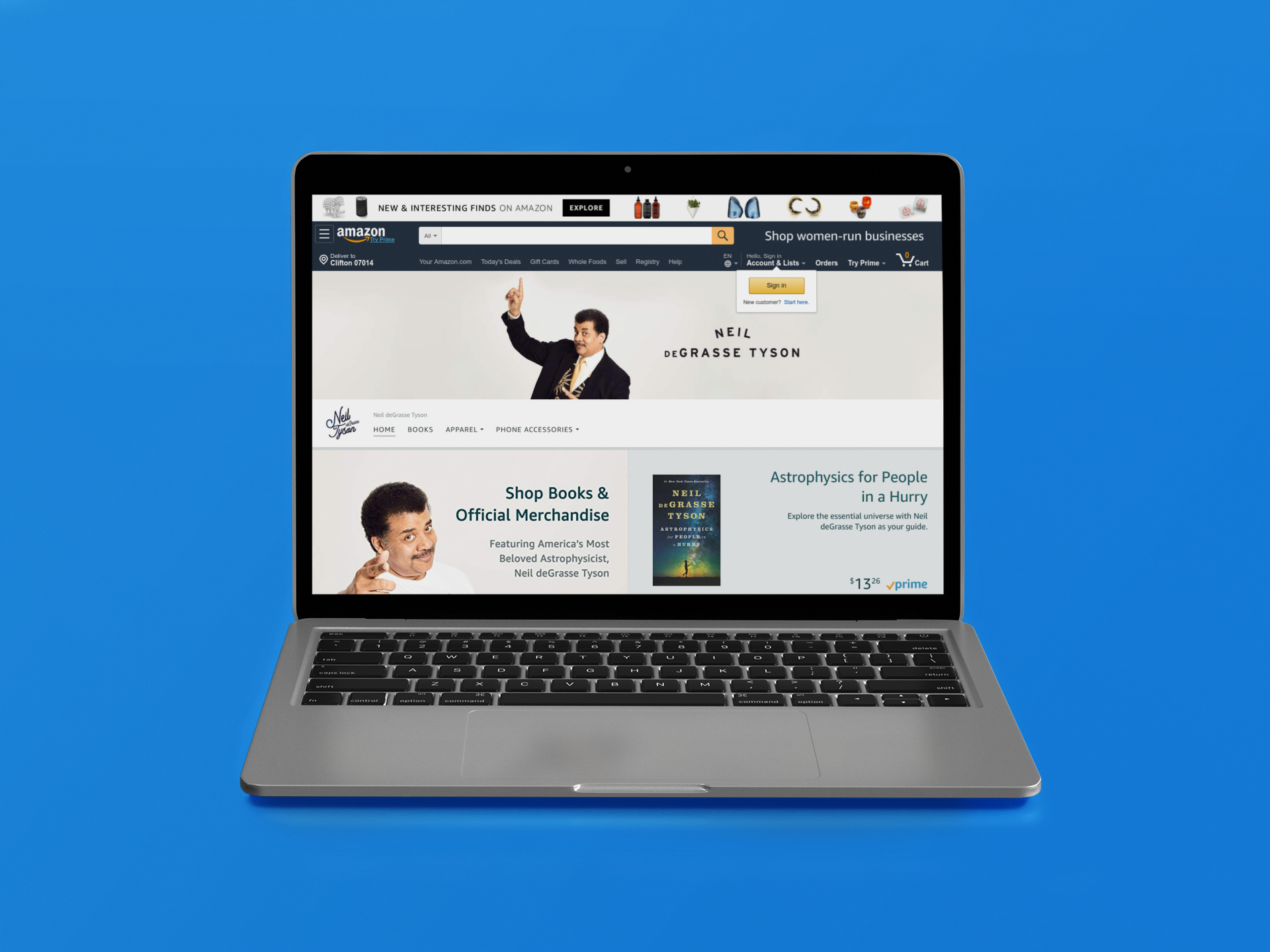 Neil DeGrasse Tyson Store Page