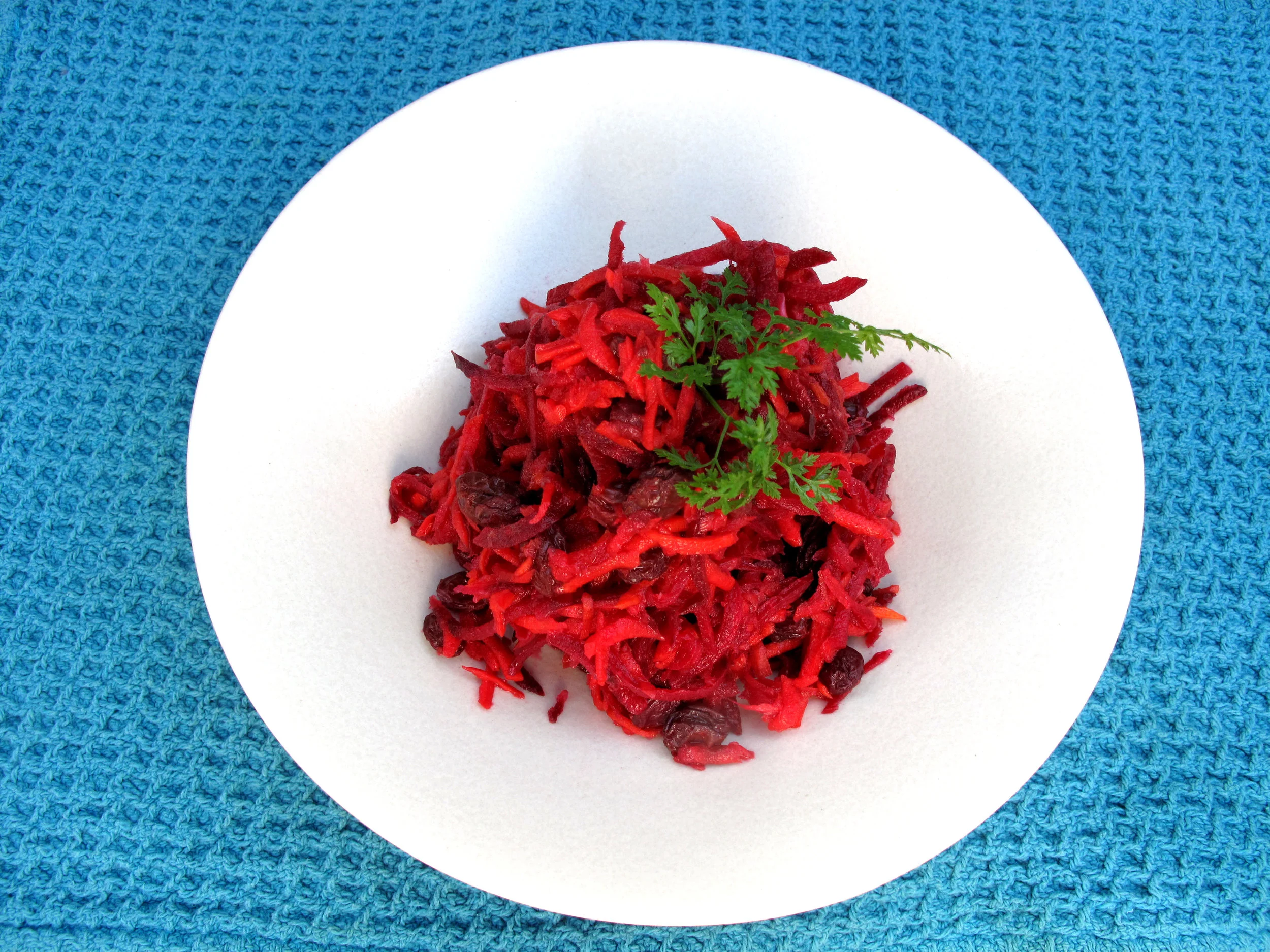 Beet Carrot Raisin Salad 