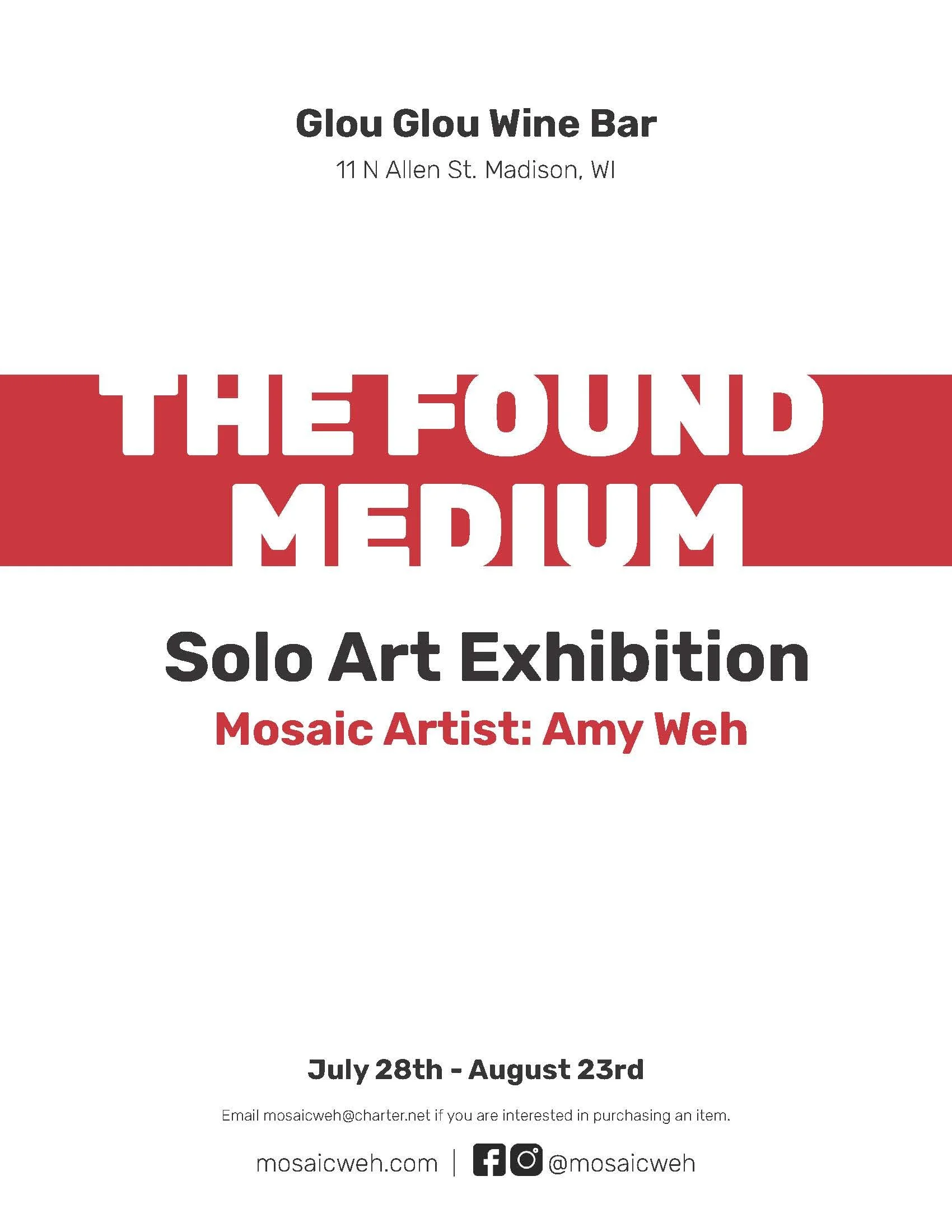 Solo Exhibition: Found Medium