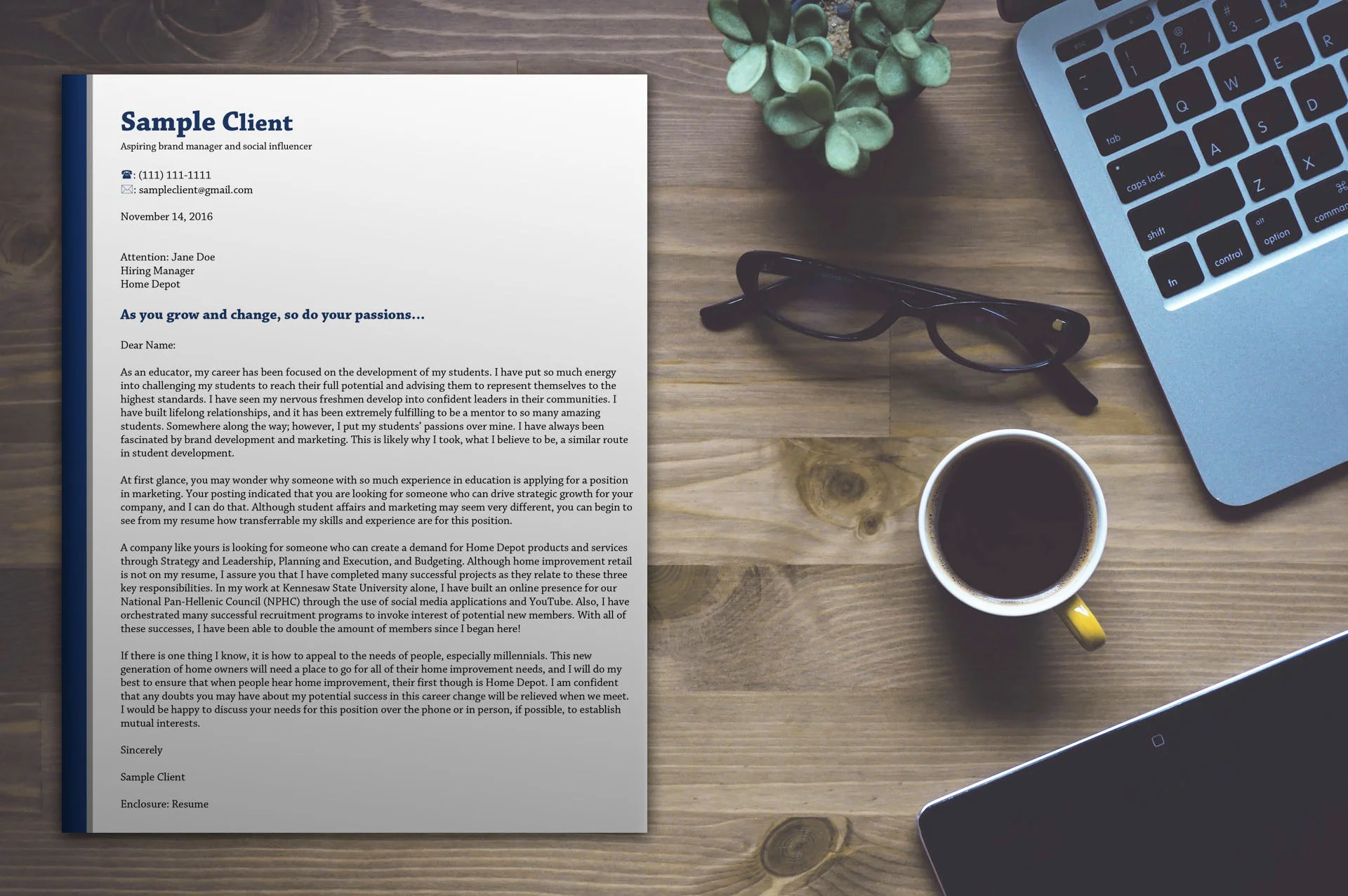 Tailored Cover Letter (Writing Guide Included)