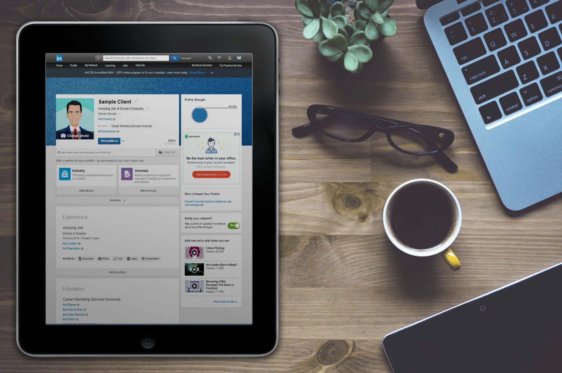 LinkedIn Profile &amp; Engagement Planning