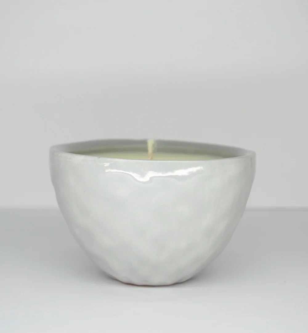 Small Bowl _ Gray Glossy _ Side View _ Ceramic _ Soy Candle _ NH.jpg