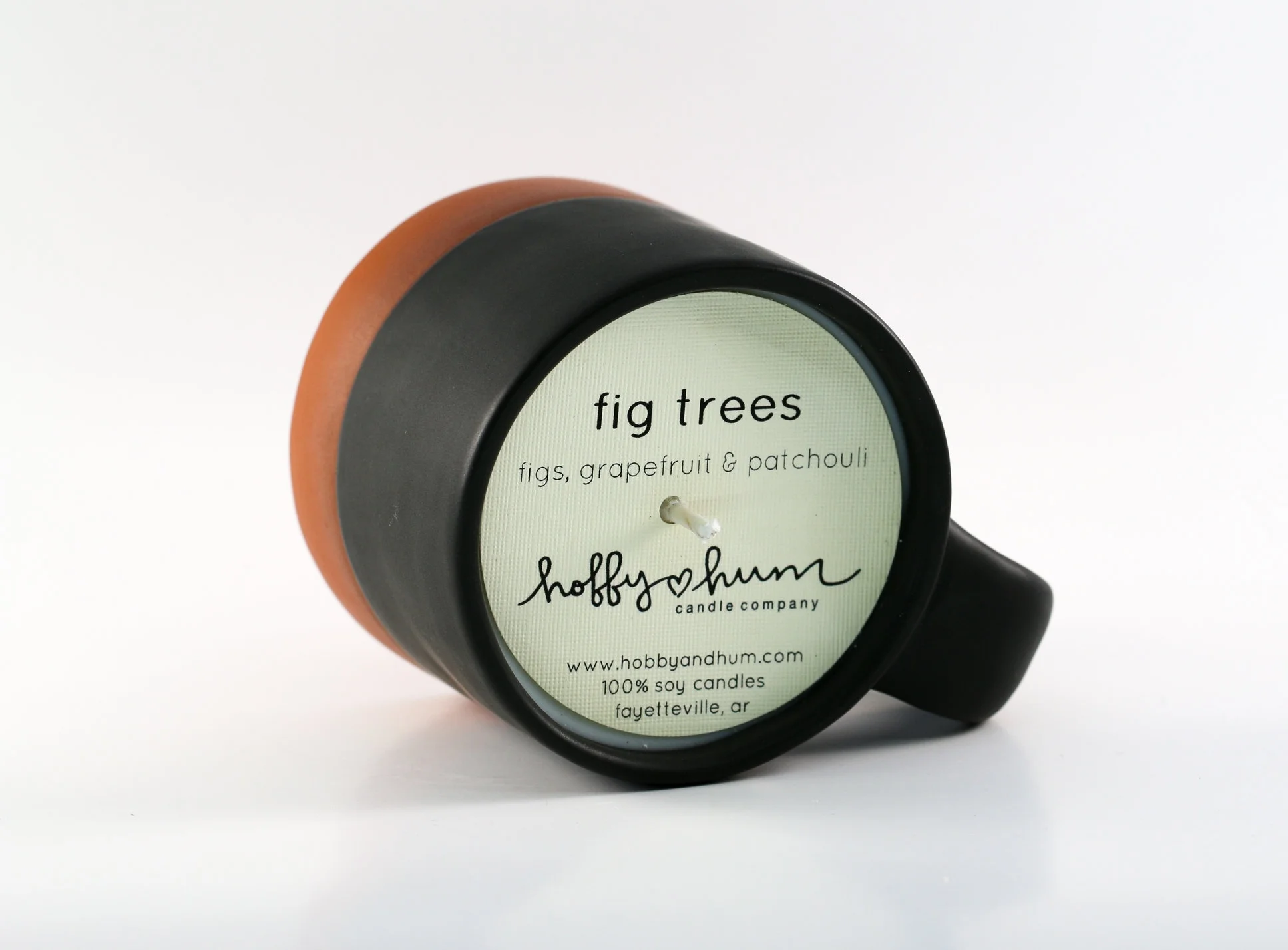 Mug _ Black Matte _ Top Angle View _ Ceramic _ Fig Trees _ Soy Candle _ SH.jpg