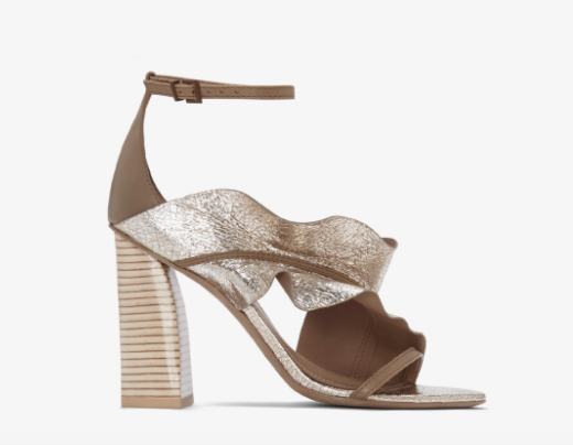   Katrina Sculptural Ruffled Heel  