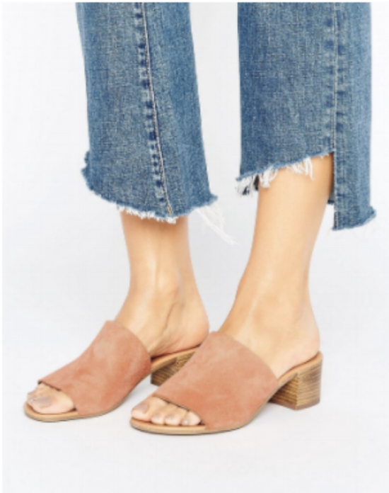 ASOS Leather Mules