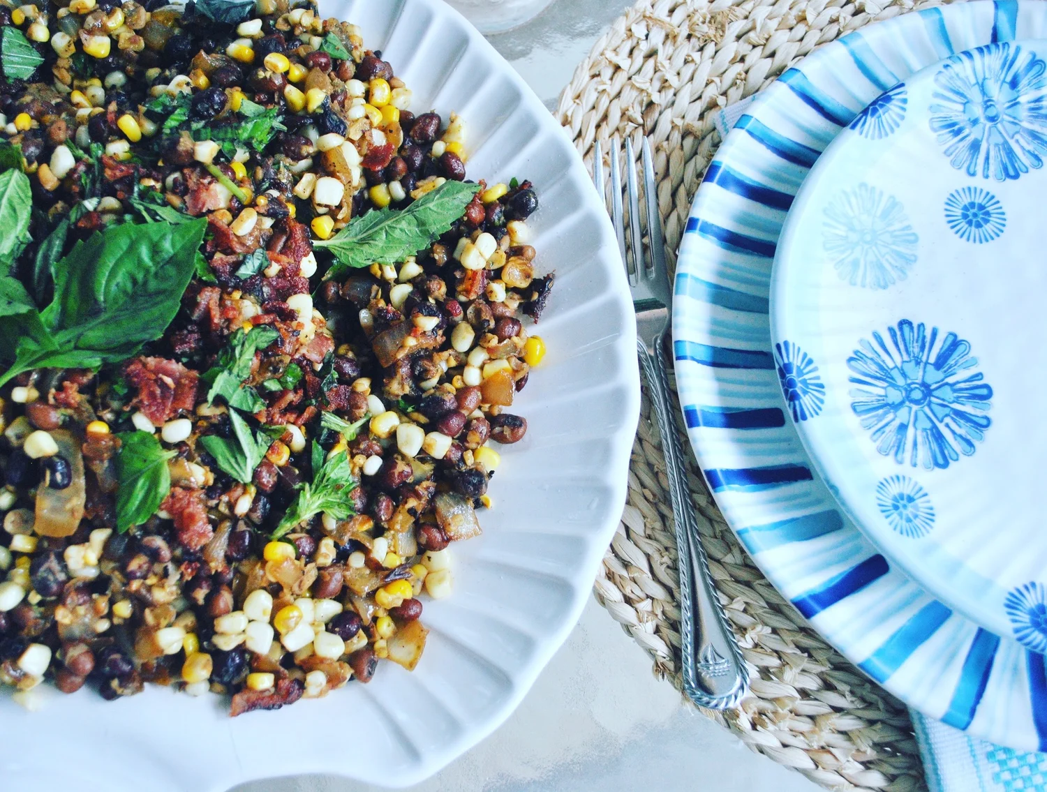 Field Pea, Corn and Bacon Salad — Crazy Blonde Life