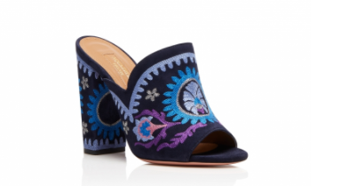  I think these  Aquazurra mules  are gorgeous! 