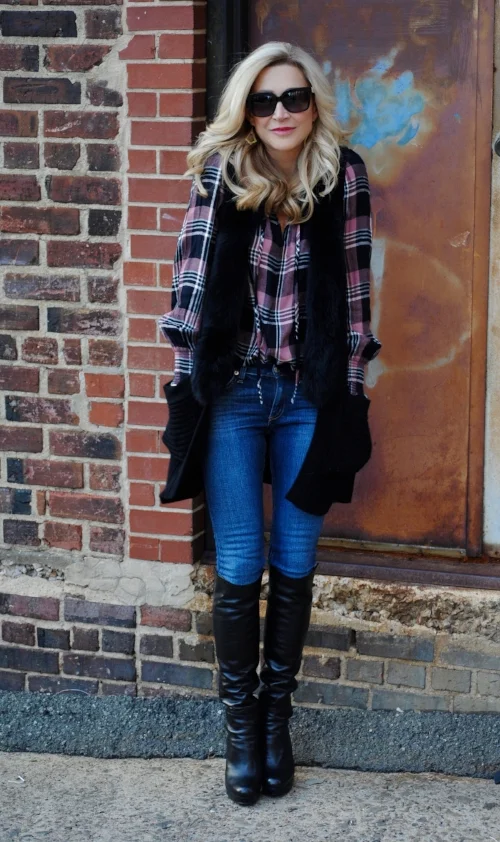 Plaid Shirt, Black Vest & The Quote of the Day!