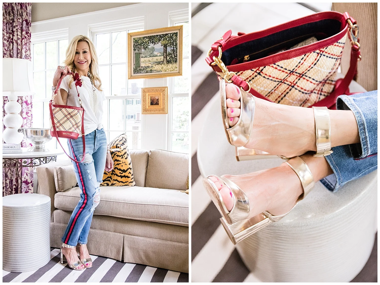 Prada Sandals, Miu Miu Bag, McGuire Jeans