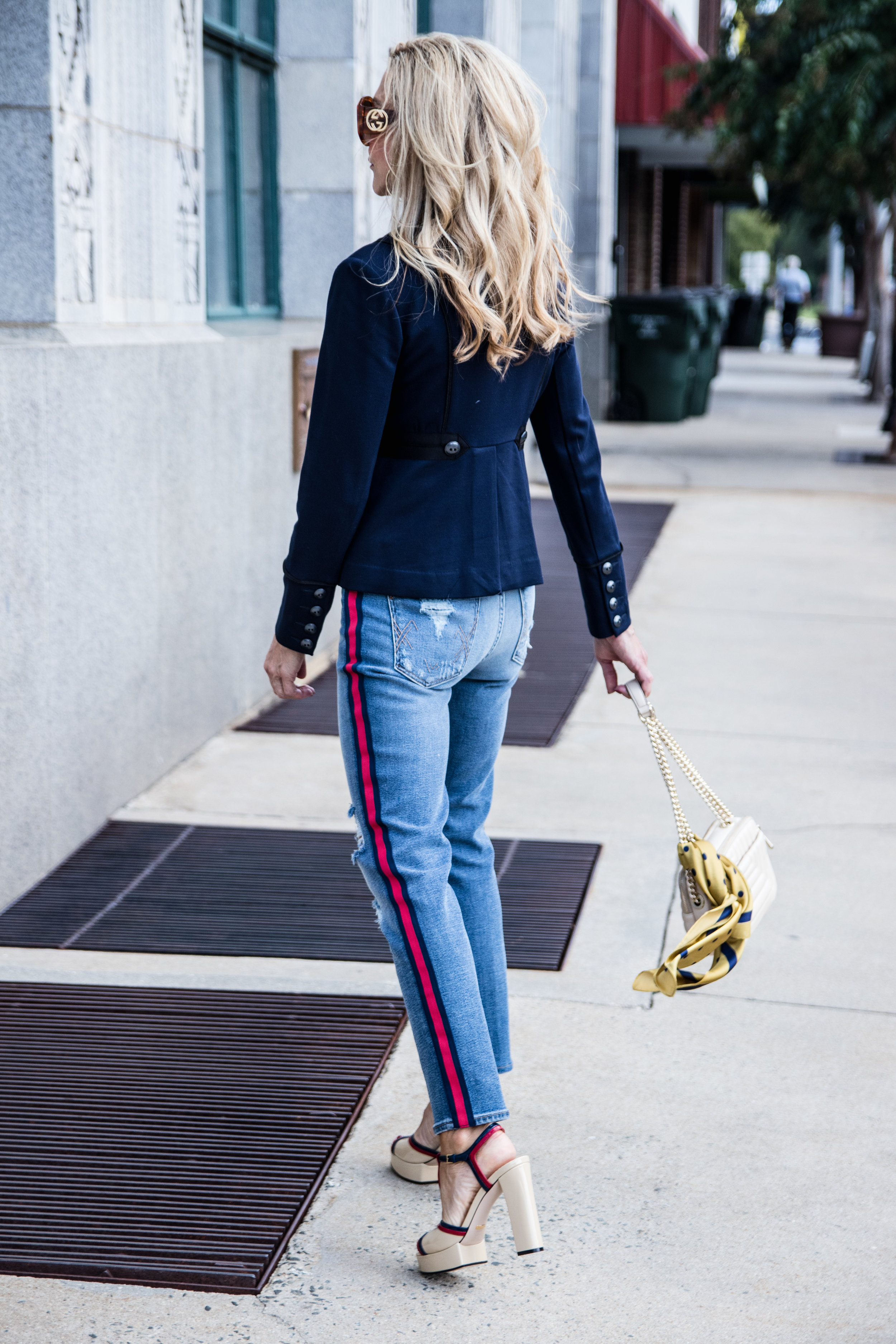 jeans with stripe down the side