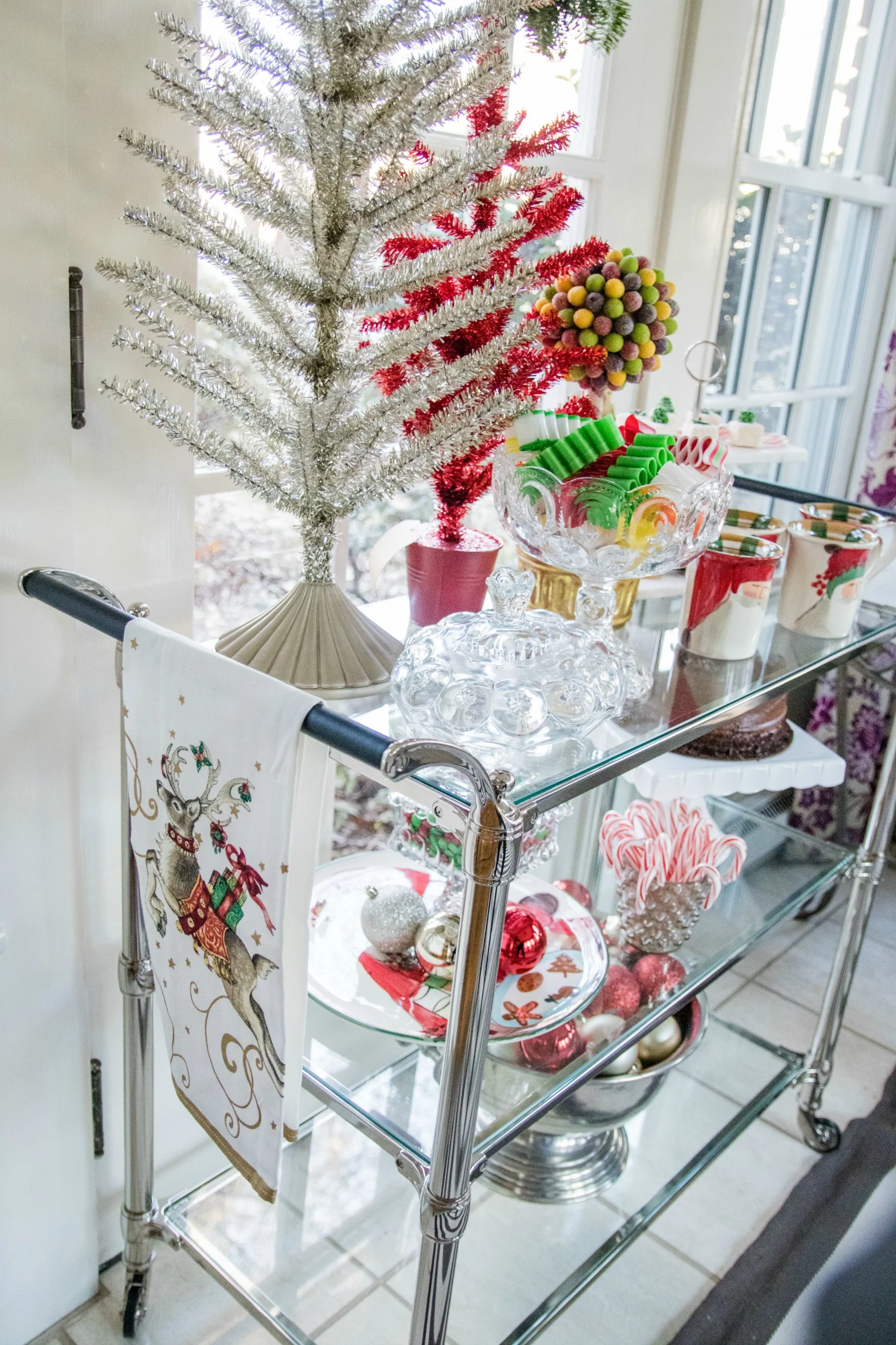 Holiday Bar Cart - Crazy Blonde Style