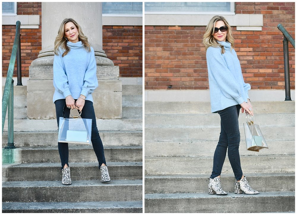 Sweater light to blue with what wear How To