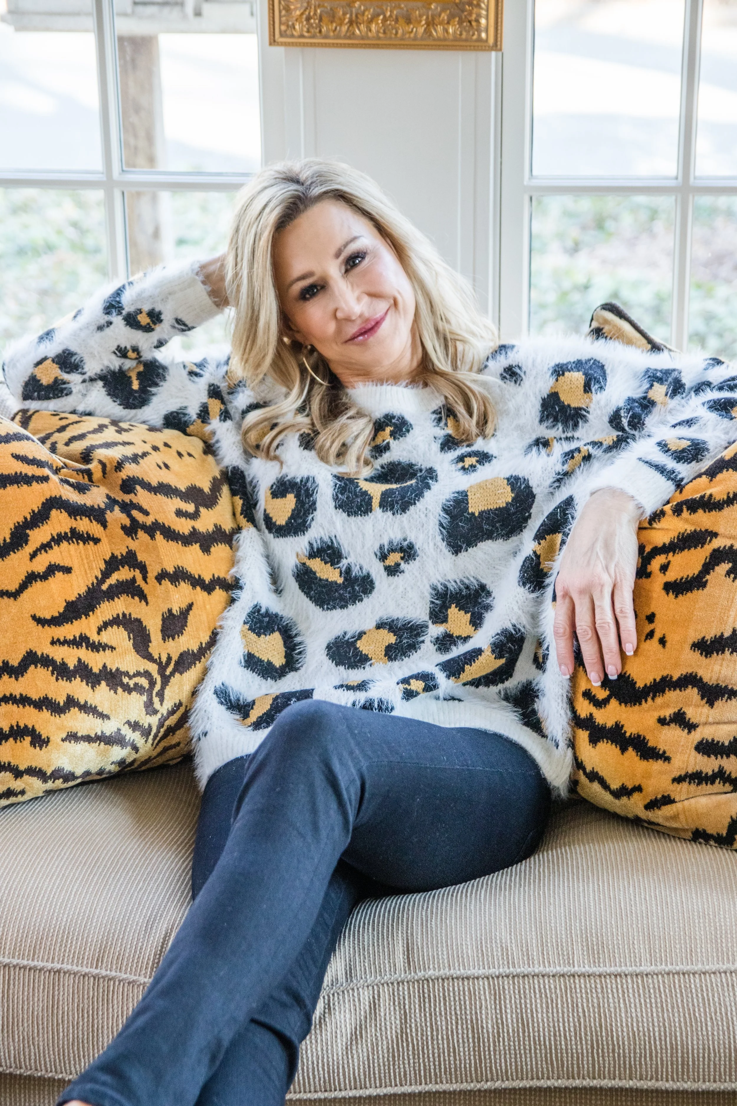 Leopard Sweater for Spring - Crazy Blonde Life