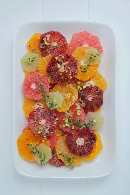 Citrus Salad with Manuka Honey & Pistachio