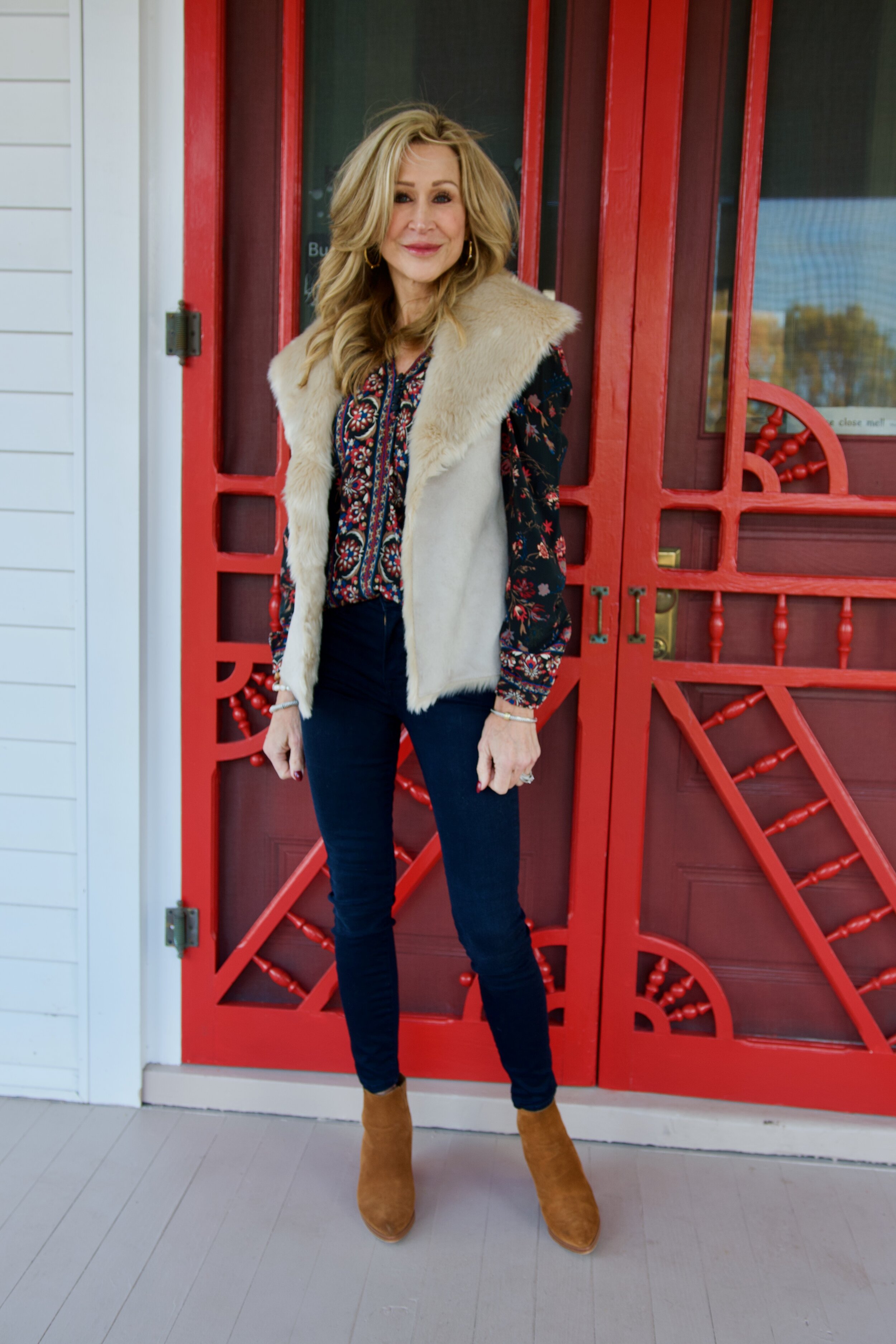 Styling a Faux Shearling Vest — Crazy Blonde Life