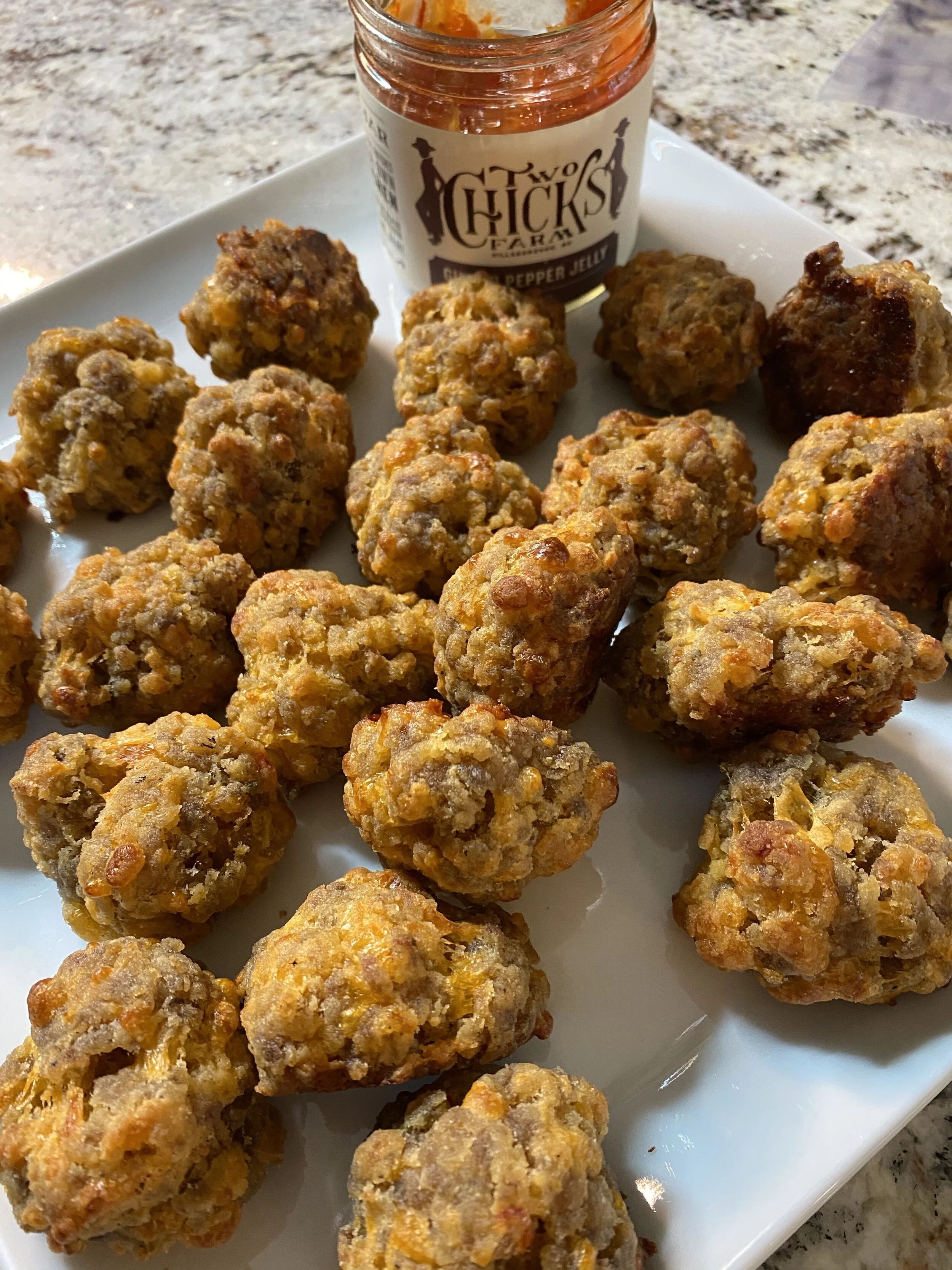 Palmetto Cheese Sausage Balls - Crazy Blonde Life