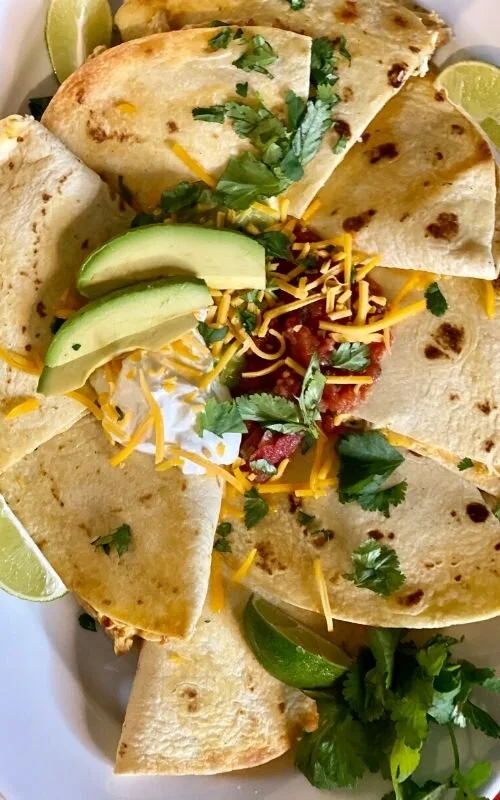 The Most Delicious Baked Chicken Quesadillas