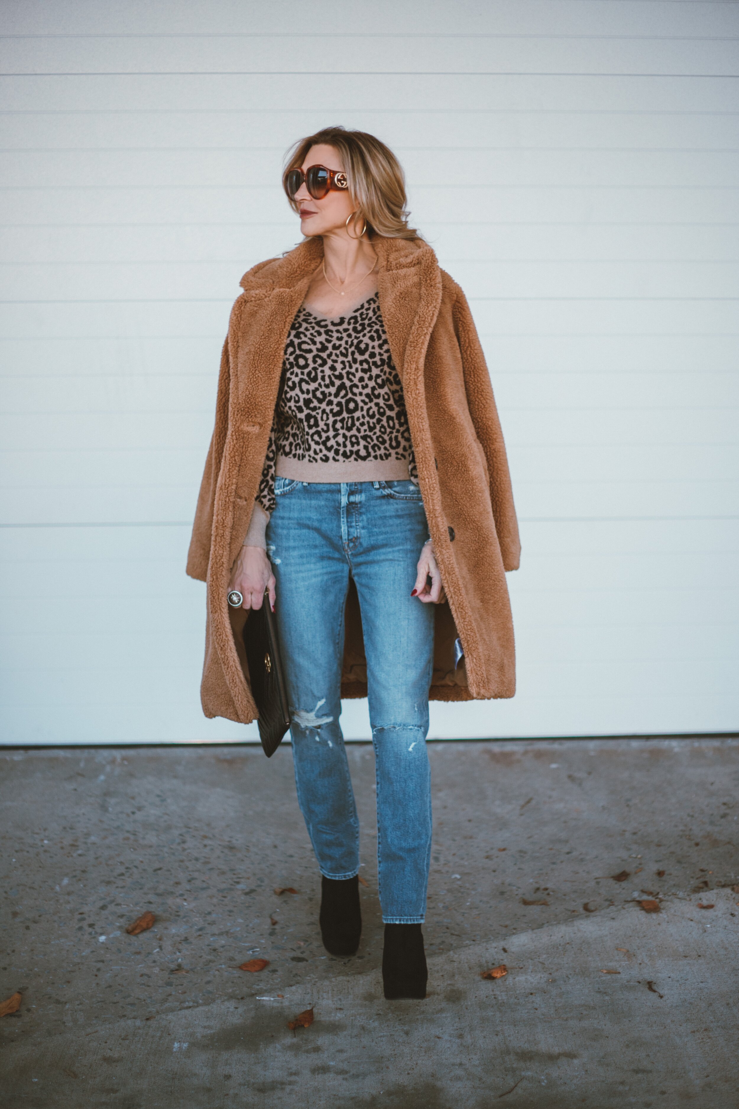 instagram teddy coat outfit