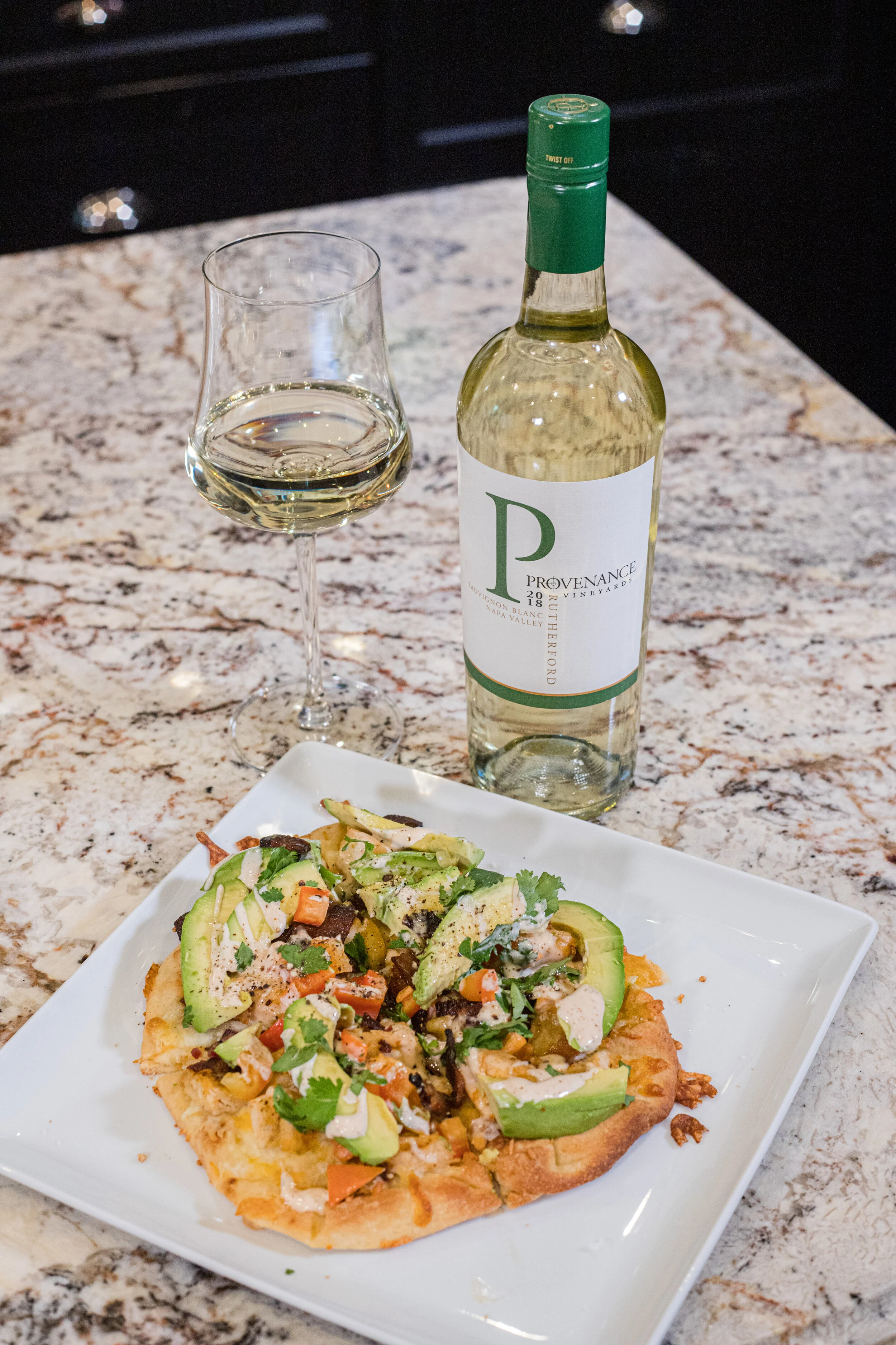 Chicken Avocado Flatbread with Chipotle Ranch - Crazy Blonde Life