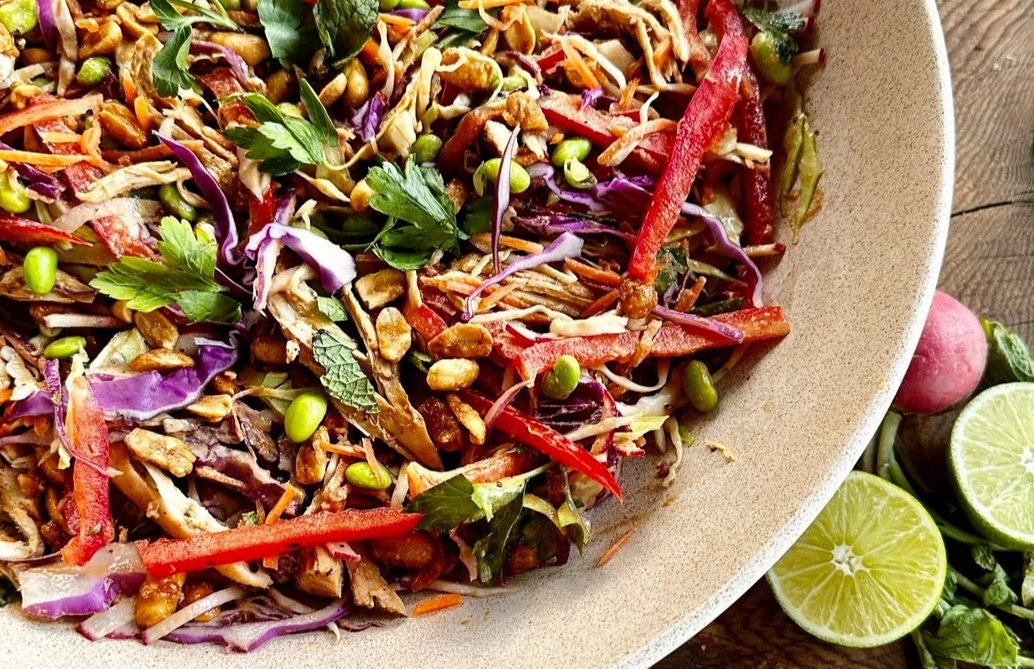 Thai Chicken Salad - An Easy Salad with Big Flavor