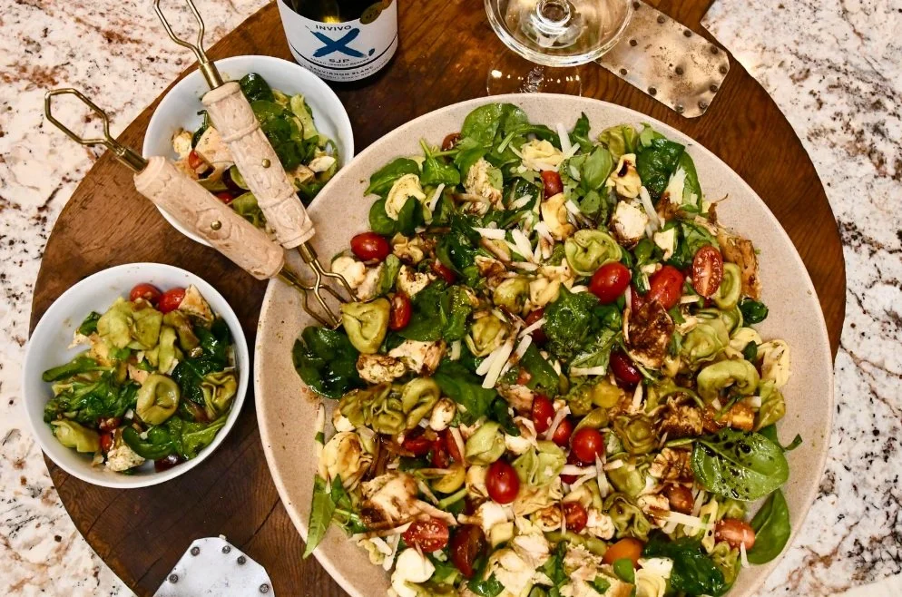 Pesto Chicken &amp; Tortellini Salad