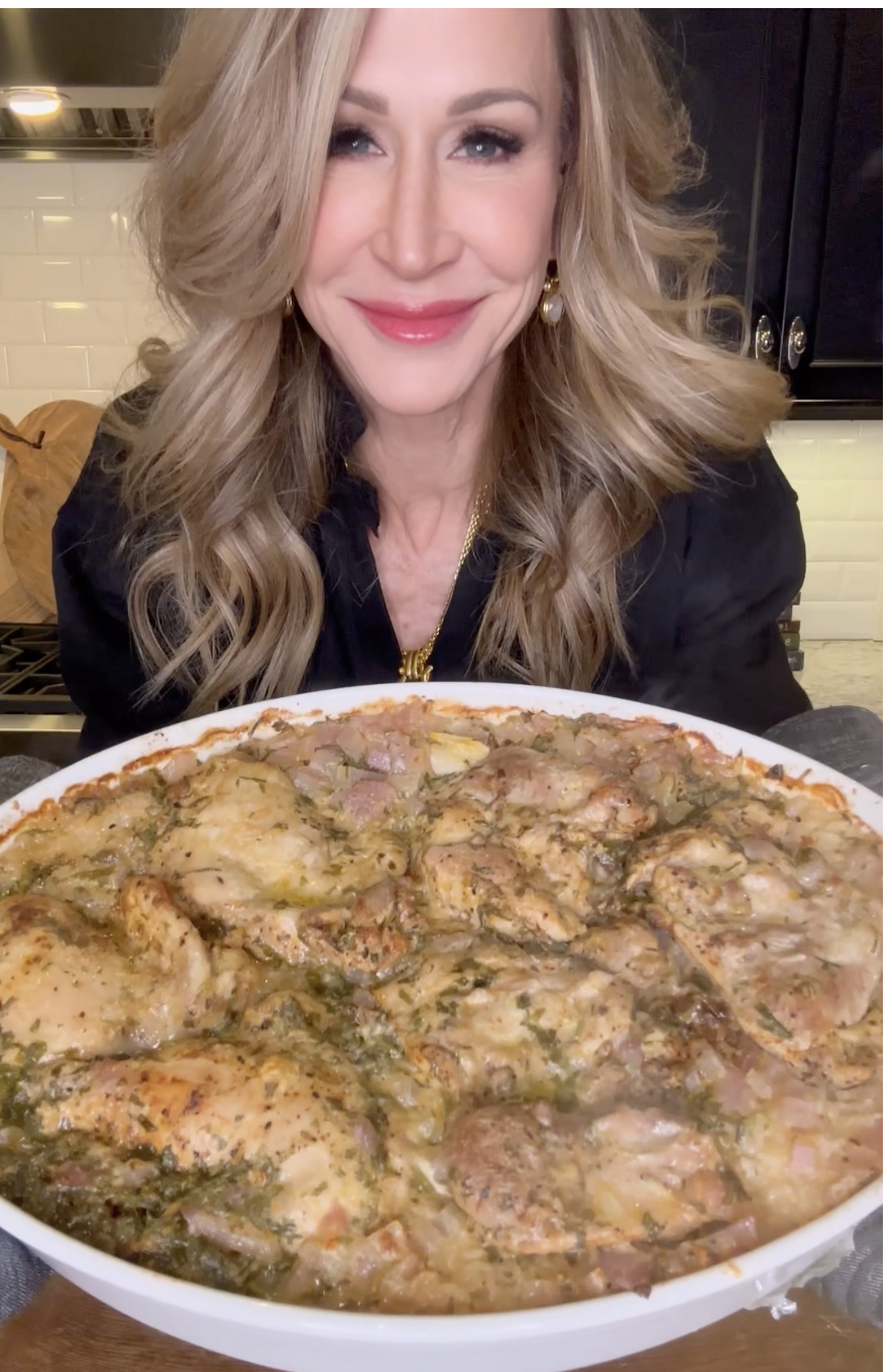 Tuscan Chicken &amp; Rice Bake