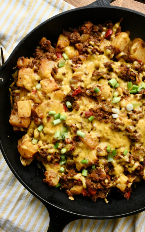 Smoky Spanish-Style Beef and Potato Skillet