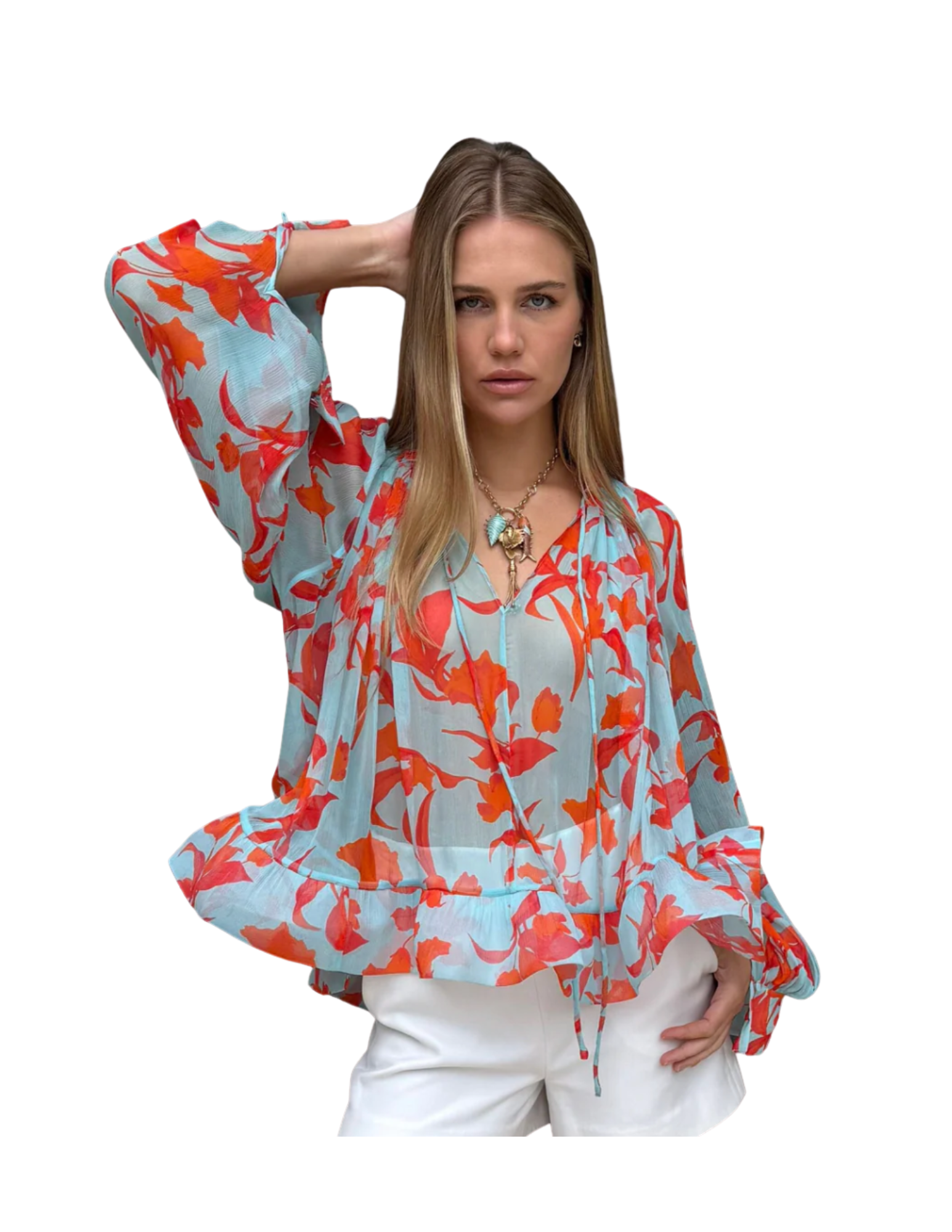  This top is so much fun and perfect for dinner out!  Love the sleeves in a cold restaurant.  A real head turner! 