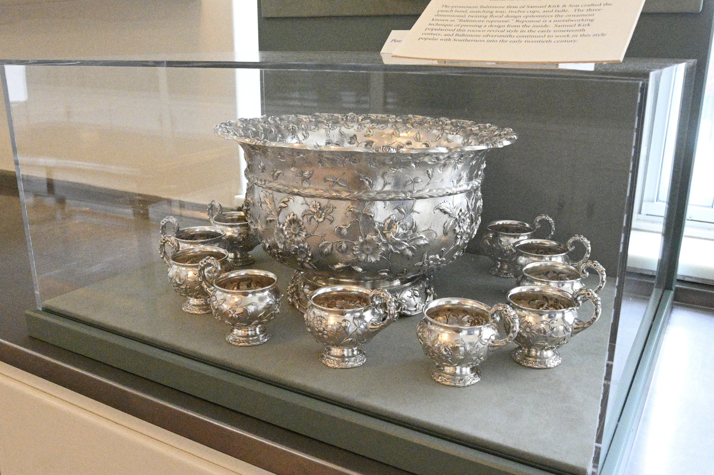    Silver Punch Set at Reynolda House   