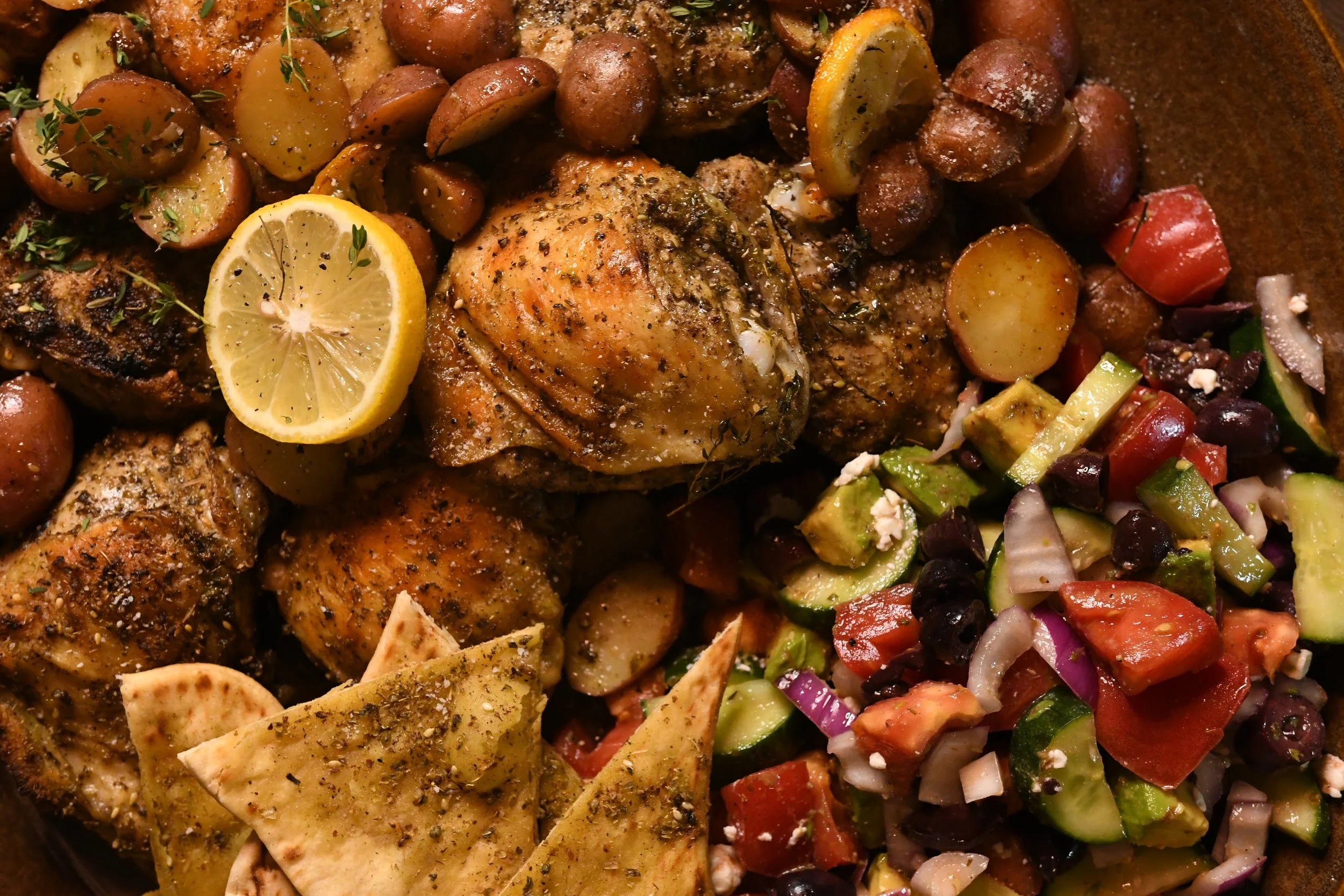 Roasted Za'atar Chicken with Rhus Za'atar Spice Mix - crazyblondelife.com