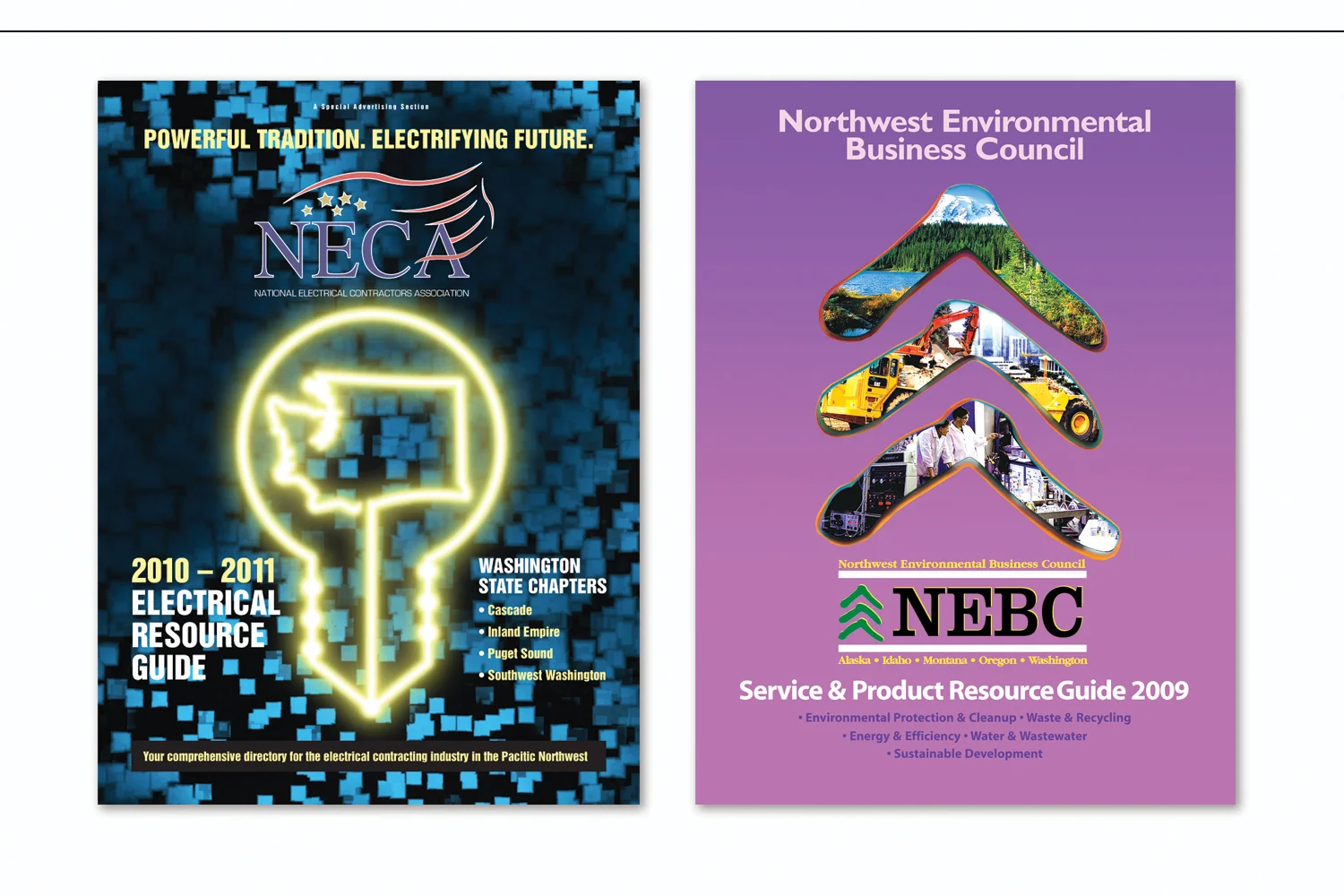 Annual Resource Guide, National Electrical Contractors Association and Services & Product Guide, Northwest Environmental Business Council