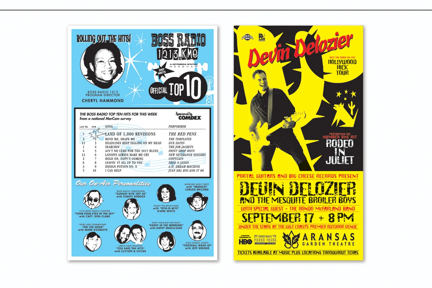 "Boss Radio" and "On Tour", Birthday Cards